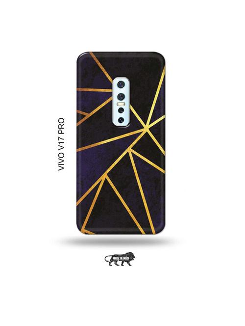 vertical gold strips back cover compatible with vivo v17 pro - 19006732 - Very Small Image - 1