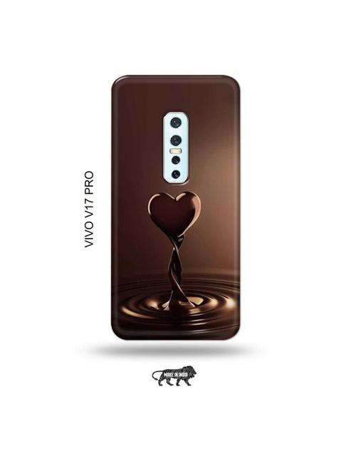 chocolate heart back cover compatible with vivo v17 pro - 19006762 - Very Small Image - 1