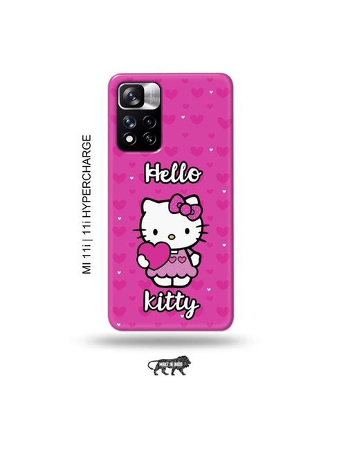 hello kitty back cover compatible with mi 11i, mi 11i hypercharge - 19006939 - Very Small Image - 1