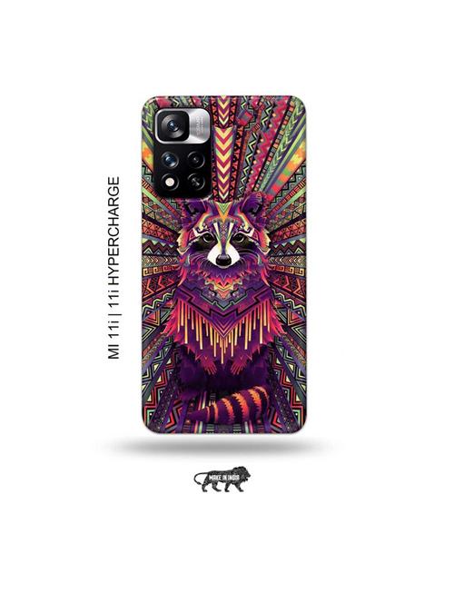 kalankari fox back cover compatible with mi 11i, mi 11i hypercharge - 19007048 - Very Small Image - 1