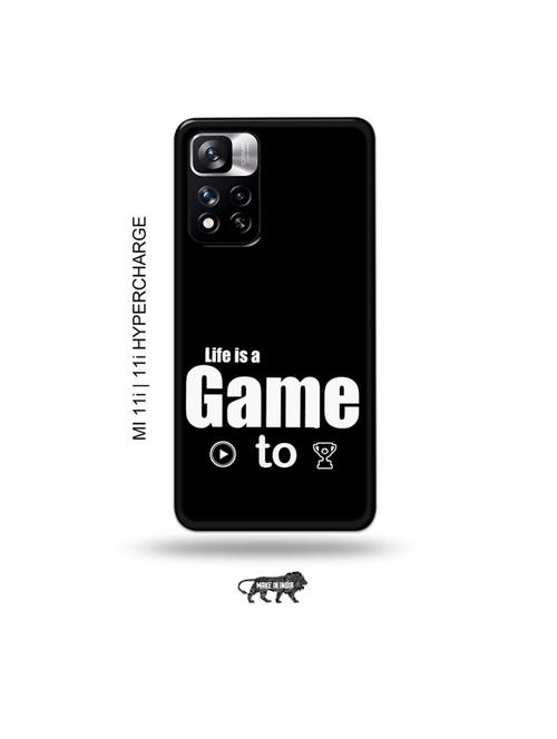 life is a game paly to win back cover compatible with mi 11i, mi 11i hypercharge - 19007066 - Very Small Image - 1