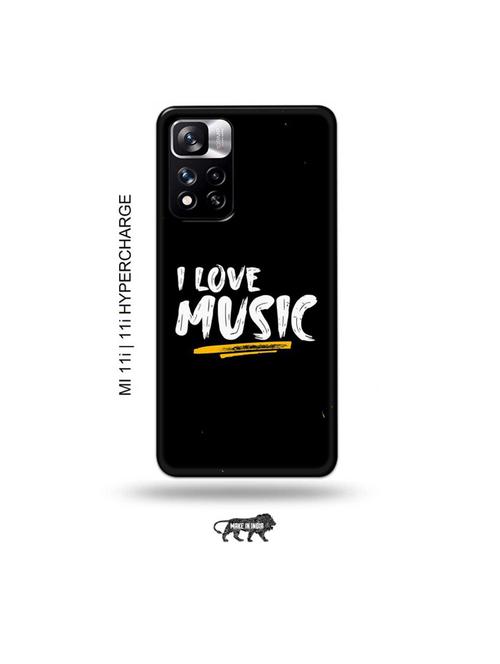 i love music back cover compatible with mi 11i, mi 11i hypercharge - 19007071 - Very Small Image - 1