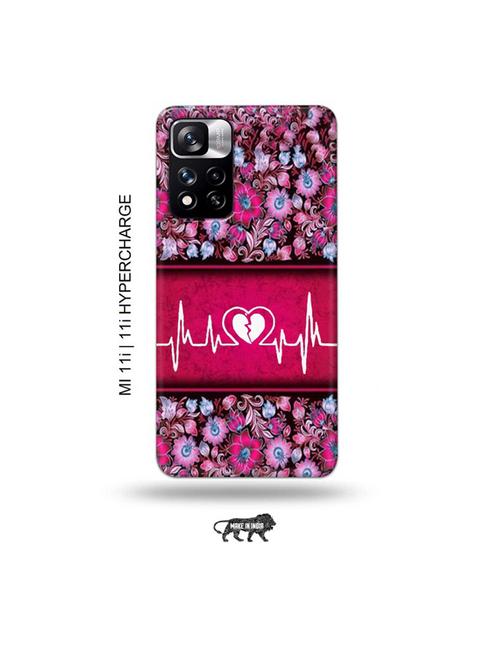 heart ecg back cover compatible with mi 11i, mi 11i hypercharge - 19007095 - Very Small Image - 1