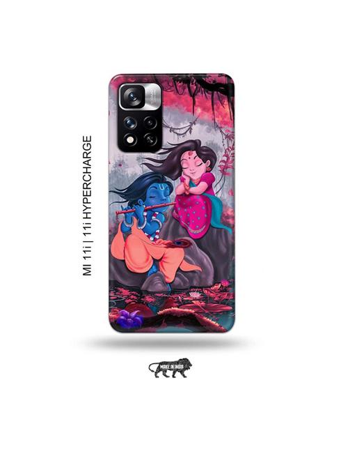 radha krishna back cover compatible with mi 11i, mi 11i hypercharge - 19007120 - Very Small Image - 1