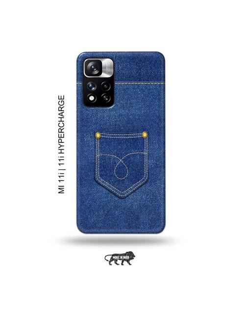 jean back cover compatible with mi 11i, mi 11i hypercharge - 19007183 - Very Small Image - 1