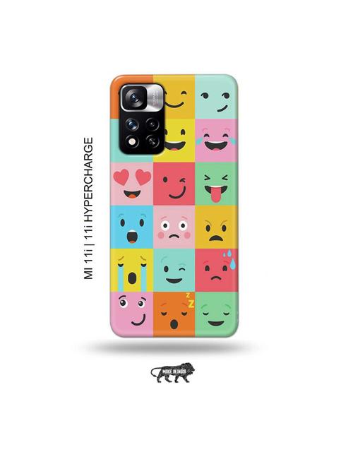emojies back cover compatible with mi 11i, mi 11i hypercharge - 19007184 - Very Small Image - 1