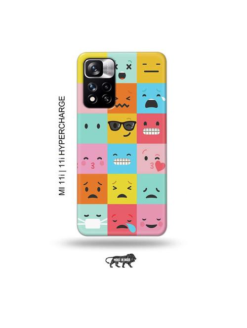 emojies back cover compatible with mi 11i, mi 11i hypercharge - 19007185 - Very Small Image - 1