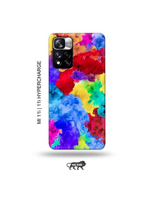 colour holi back cover compatible with mi 11i, mi 11i hypercharge - 19007218 - Very Small Image - 1