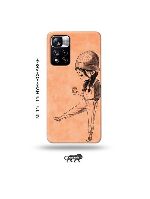 kiddo girl back cover compatible with mi 11i, mi 11i hypercharge - 19007226 - Very Small Image - 1