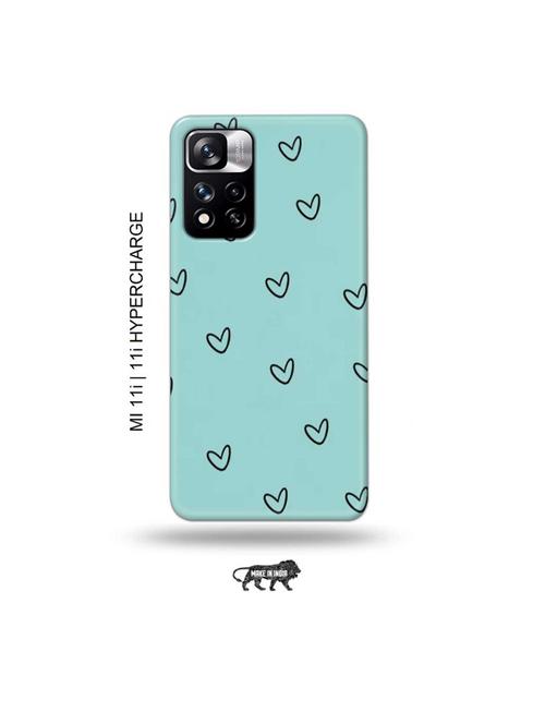 hearts back cover compatible with mi 11i, mi 11i hypercharge - 19007267 - Very Small Image - 1