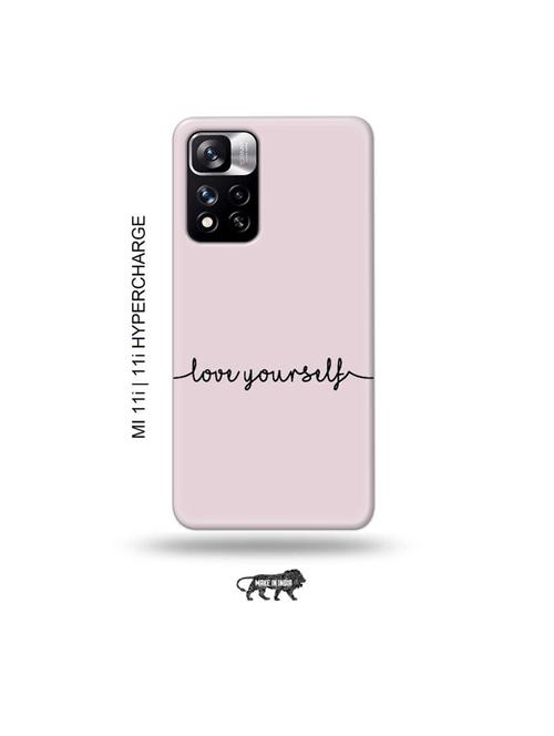 love yourself back cover compatible with mi 11i, mi 11i hypercharge - 19007273 - Very Small Image - 1