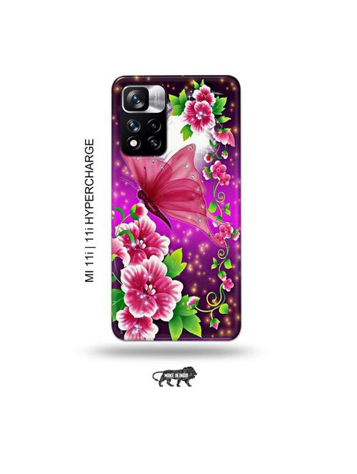flowers back cover compatible with mi 11i, mi 11i hypercharge - 19007285 - Very Small Image - 1