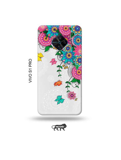 flowers back cover compatible with vivo s1 pro - 19007793 - Very Small Image - 1