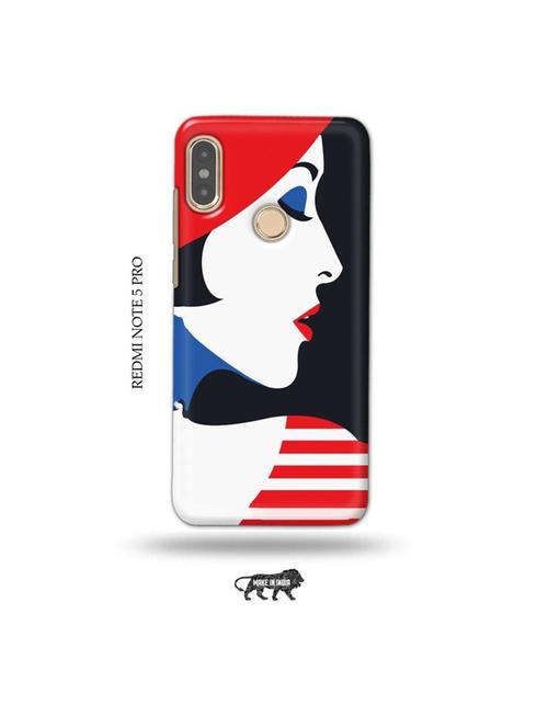 girl illustration back cover compatible with redmi note 5 pro - 19008633 - Very Small Image - 1