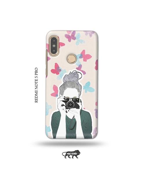 camera buff girl back cover compatible with redmi note 5 pro - 19008640 - Very Small Image - 1