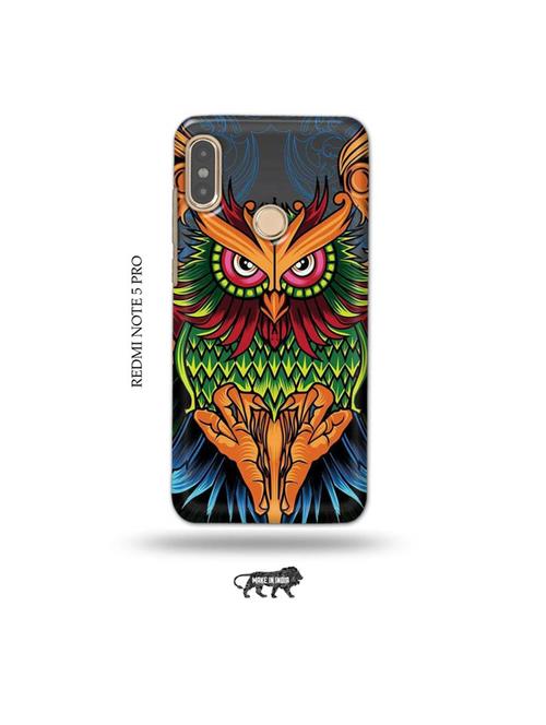 colourful owl back cover compatible with redmi note 5 pro - 19008659 - Very Small Image - 1