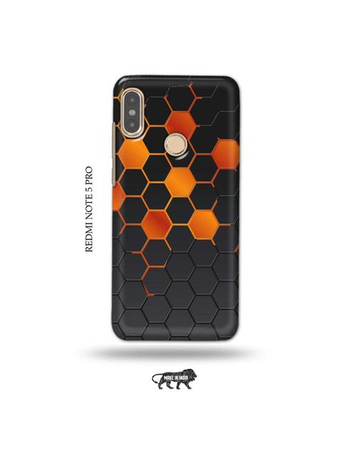 orange honey combs back cover compatible with redmi note 5 pro - 19008709 - Very Small Image - 1