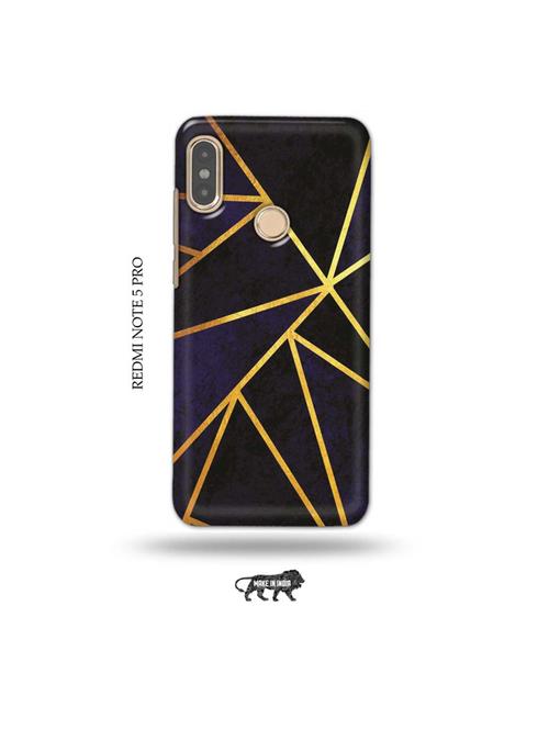 vertical gold strips back cover compatible with redmi note 5 pro - 19008744 - Very Small Image - 1