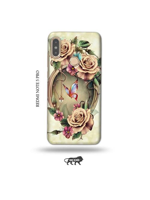 floral back cover compatible with redmi note 5 pro - 19008790 - Very Small Image - 1