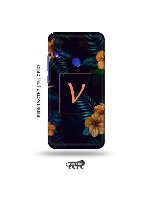 floral v back cover compatible with redmi note 7, redmi note 7s, redmi note 7 pro - 19008916 - Very Small Image - 1