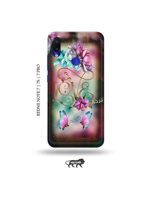 floral love back cover compatible with redmi note 7, redmi note 7s, redmi note 7 pro - 19009197 - Very Small Image - 1