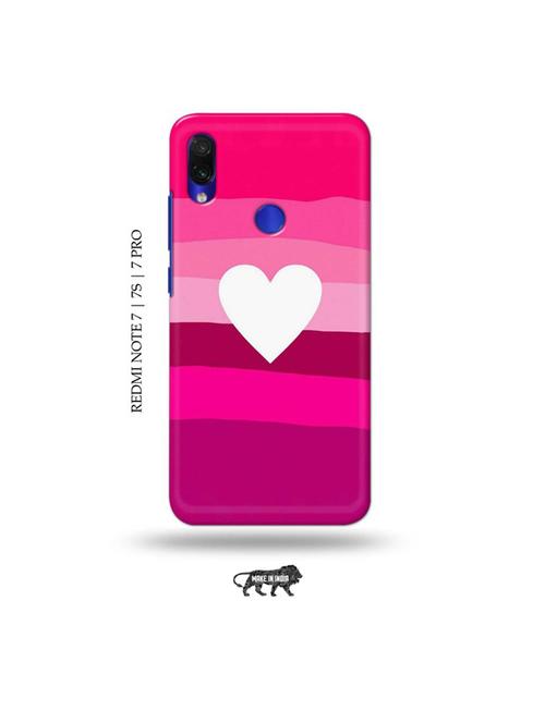 heart back cover compatible with redmi note 7, redmi note 7s, redmi note 7 pro - 19009220 - Very Small Image - 1