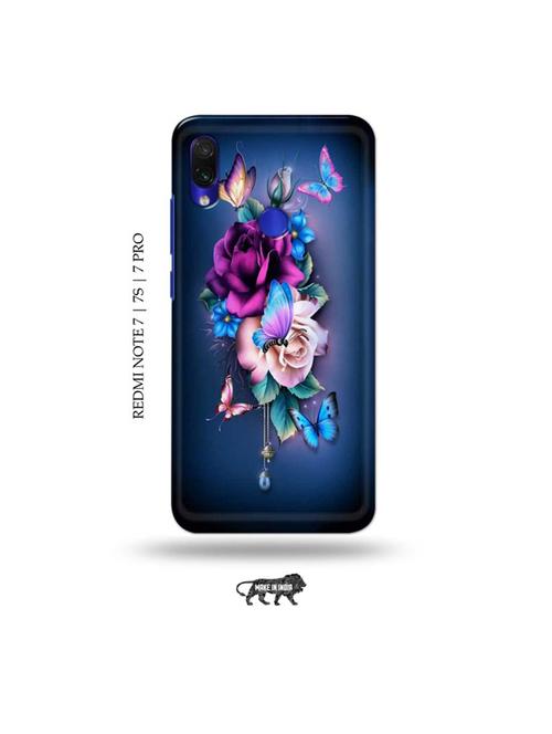 flowers back cover compatible with redmi note 7, redmi note 7s, redmi note 7 pro - 19009228 - Very Small Image - 1