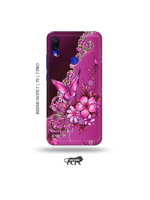 flowers back cover compatible with redmi note 7, redmi note 7s, redmi note 7 pro - 19009232 - Very Small Image - 1