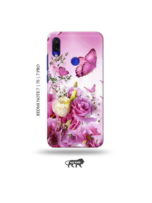 flowers back cover compatible with redmi note 7, redmi note 7s, redmi note 7 pro - 19009233 - Very Small Image - 1