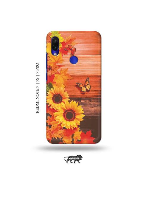 flowers back cover compatible with redmi note 7, redmi note 7s, redmi note 7 pro - 19009245 - Very Small Image - 1