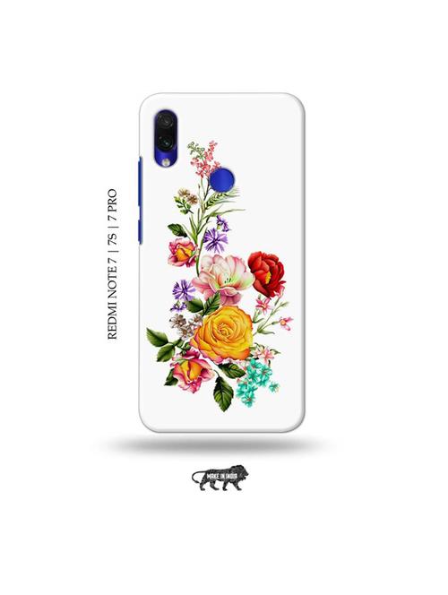 flowers back cover compatible with redmi note 7, redmi note 7s, redmi note 7 pro - 19009247 - Very Small Image - 1