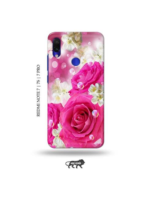 flowers back cover compatible with redmi note 7, redmi note 7s, redmi note 7 pro - 19009256 - Very Small Image - 1