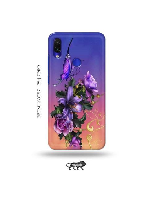 flowers back cover compatible with redmi note 7, redmi note 7s, redmi note 7 pro - 19009257 - Very Small Image - 1