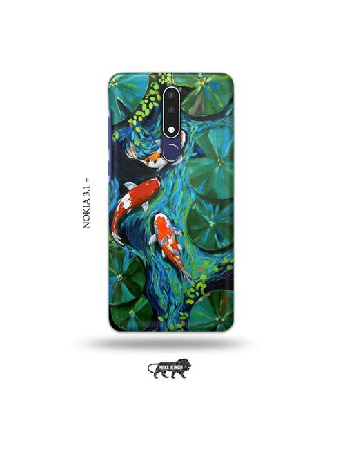 abstract fish back cover compatible with nokia 3.1 plus - 19009455 - Very Small Image - 1