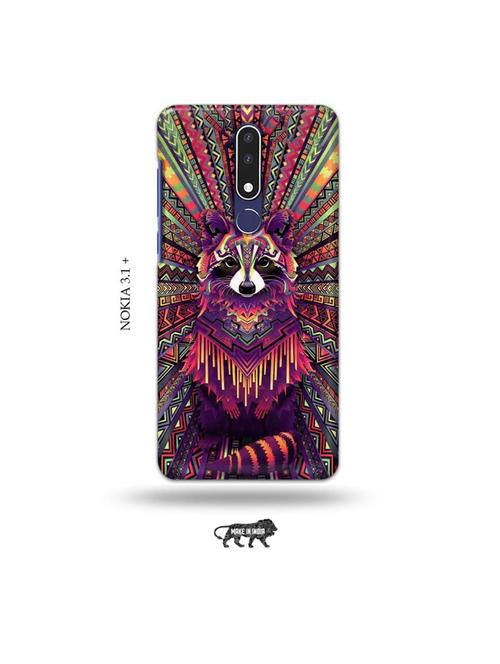 kalamkari fox back cover compatible with nokia 3.1 plus - 19009497 - Very Small Image - 1