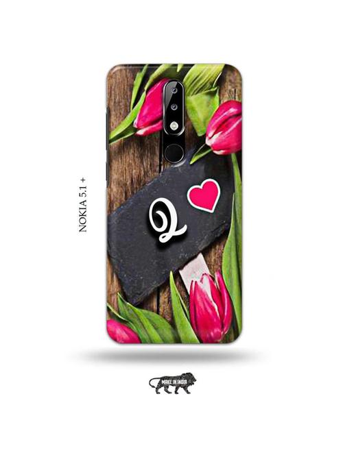 flower letter q back cover compatible with nokia 5.1 plus - 19009826 - Very Small Image - 1