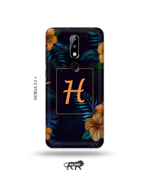 floral h back cover compatible with nokia 5.1 plus - 19009871 - Very Small Image - 1