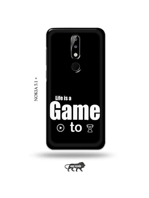 life is a game paly to win back cover compatible with nokia 5.1 plus - 19010018 - Very Small Image - 1