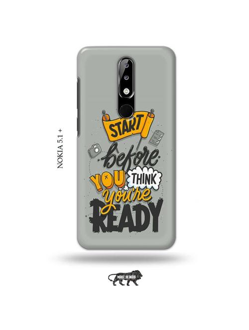 start before you think youre ready back cover compatible with nokia 5.1 plus - 19010034 - Very Small Image - 1