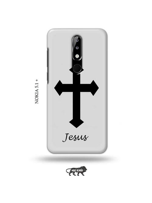 jesus cross back cover compatible with nokia 5.1 plus - 19010067 - Very Small Image - 1