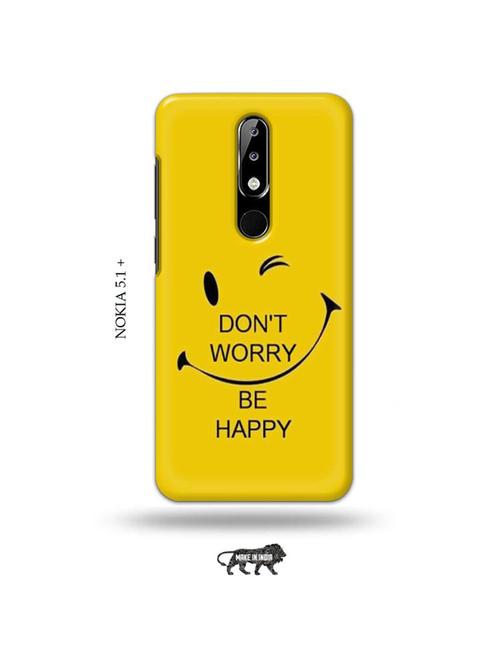 funny face yellow back cover compatible with nokia 5.1 plus - 19010107 - Very Small Image - 1