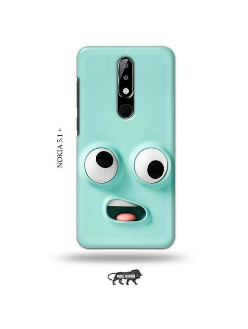 funny face emoji back cover compatible with nokia 5.1 plus - 19010110 - Very Small Image - 1