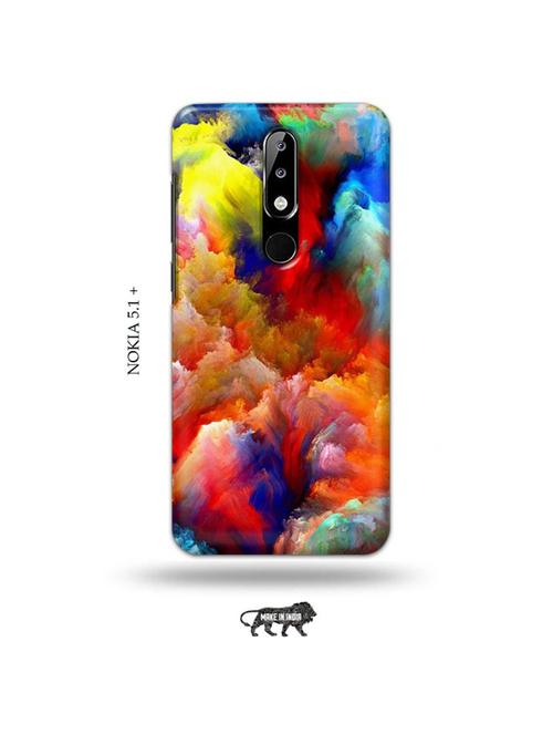 colourful clouds back cover compatible with nokia 5.1 plus - 19010165 - Very Small Image - 1
