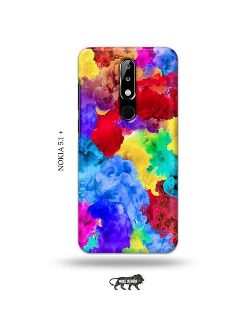 colour holi back cover compatible with nokia 5.1 plus - 19010170 - Very Small Image - 1