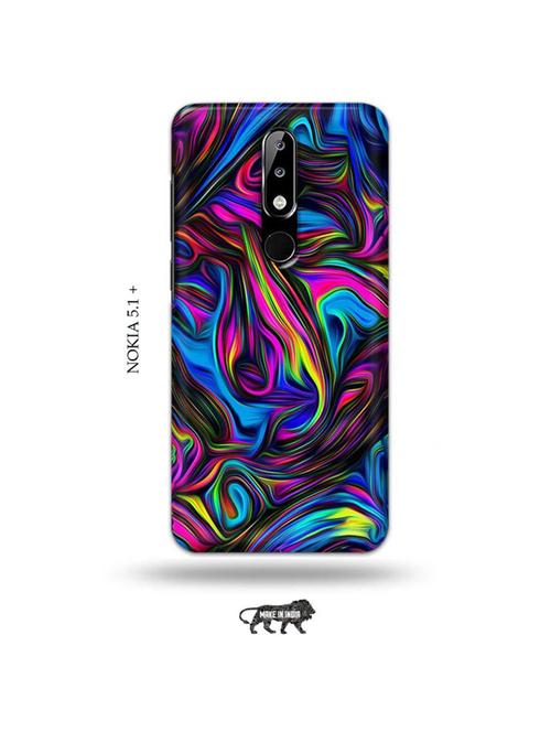 messy colour back cover compatible with nokia 5.1 plus - 19010171 - Very Small Image - 1