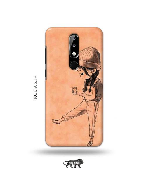 kiddo girl back cover compatible with nokia 5.1 plus - 19010178 - Very Small Image - 1