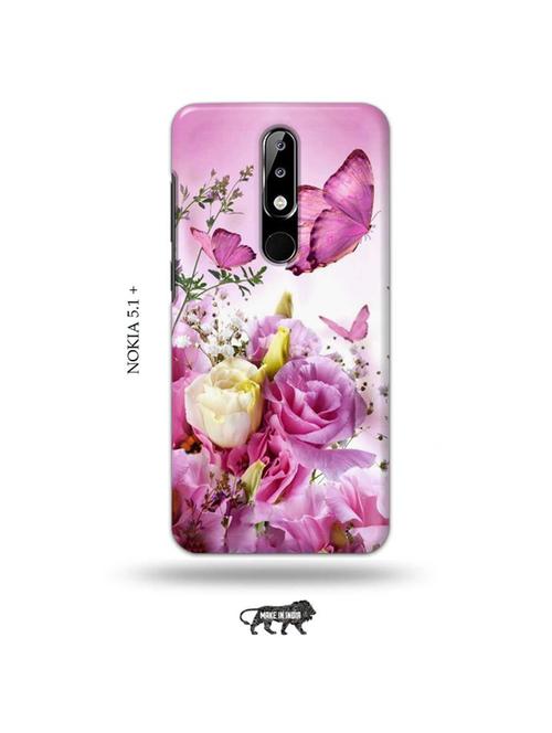 flowers back cover compatible with nokia 5.1 plus - 19010239 - Very Small Image - 1