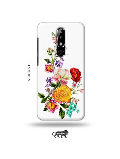 flowers back cover compatible with nokia 5.1 plus - 19010253 - Very Small Image - 1