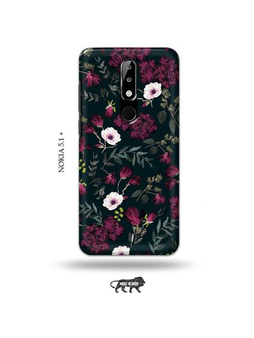 flowers back cover compatible with nokia 5.1 plus - 19010257 - Very Small Image - 1