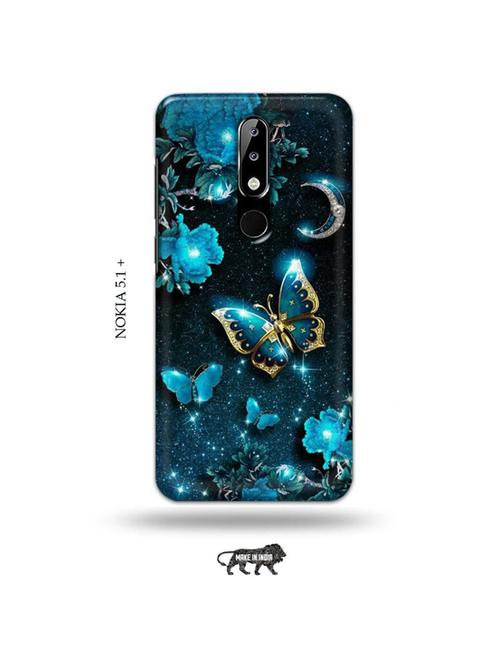 tweakymod designer printed hard case | flowers back cover compatible with nokia 5.1 plus - 19010259 - Very Small Image - 1
